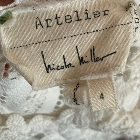 ARTELIER NICOLE MILLER Lace Peplum Top - Picture 8 of 8